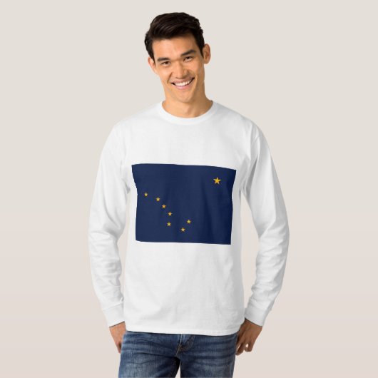 Vlag van Alaska T-shirt (Voorkant volledig)