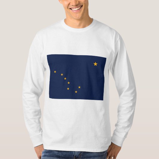 Vlag van Alaska T-shirt (Voorkant)