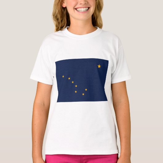 Vlag van Alaska T-shirt (Voorkant)