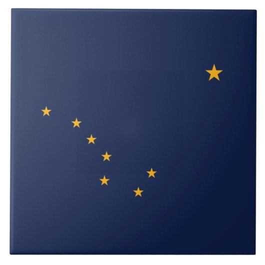 Vlag van Alaska Tegeltje (Voorkant)