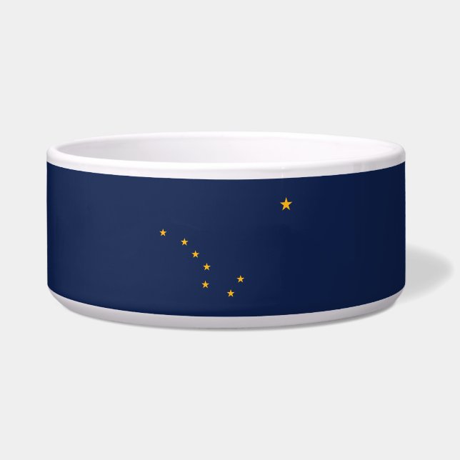 Vlag van Alaska Voerbakje (Voorkant)