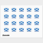 Vlag van Alba Ronde Sticker (Vel)