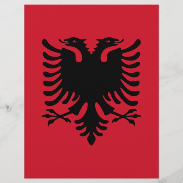 vlag van Albanië (Voorkant)