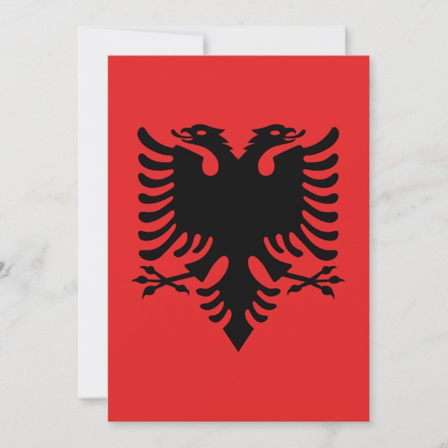 vlag van Albanië (Voorkant)