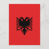 vlag van Albanië Briefkaart (Voorkant)