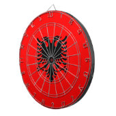 vlag van Albanië Dartbord (Voorkant Rechts)