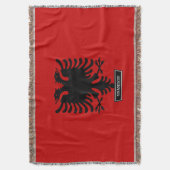 vlag van Albanië Deken (Voorkant Verticaal)