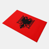 vlag van Albanië Deurmat (Schuin)