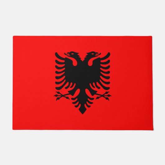 vlag van Albanië Deurmat (Voorkant)