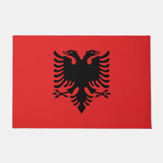 vlag van Albanië Deurmat (Voorkant)