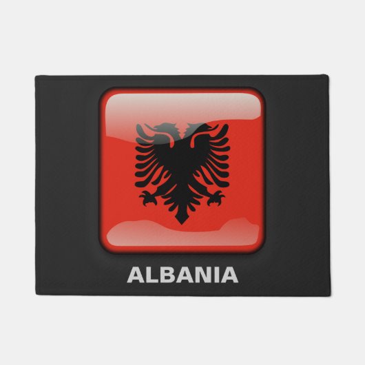 vlag van Albanië Deurmat (Voorkant)