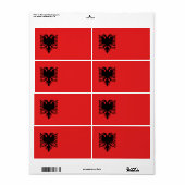 vlag van Albanië Etiket (Full Sheet)