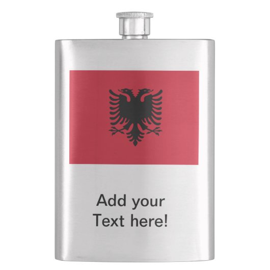 vlag van Albanië Flacon (Voorkant)