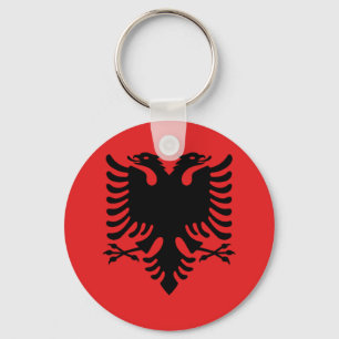 Vlag van Albanië - Flamuri Kombëtar - Albanese v Sleutelhanger