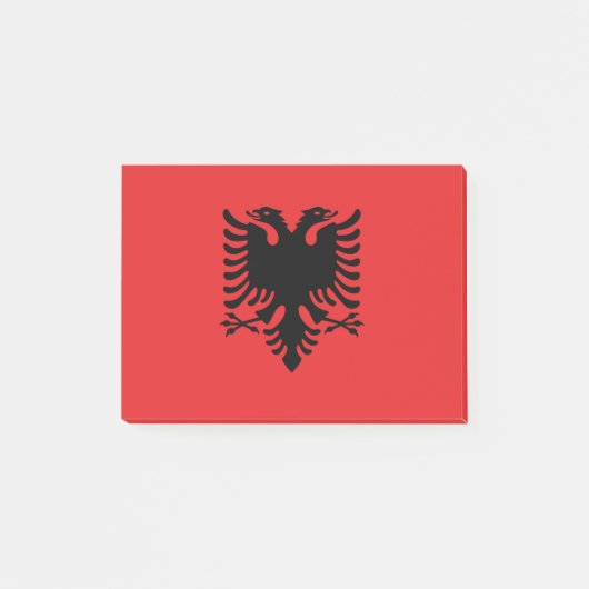 Vlag van Albanië - Flamuri Kombëtar - Albanese vla Post-it® Notes (Voorkant)