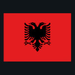 Vlag van Albanië - Flamuri Kombëtar - Albanese vla Poster<br><div class="desc">Vlag van Albanië - Flamuri Kombëtar - Flamuri i Shqipërisë,  vlag,  albanië,  nationaal,  albanees,  land,  banner,  shqip,  shqiptarët,  shqiptar,  albanese vlag</div>