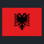 Vlag van Albanië - Flamuri Kombëtar - Albanese vla Poster<br><div class="desc">Vlag van Albanië - Flamuri Kombëtar - Flamuri i Shqipërisë,  vlag,  albanië,  nationaal,  albanees,  land,  banner,  shqip,  shqiptarët,  shqiptar,  albanese vlag</div>