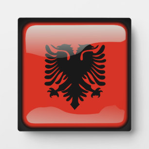 vlag van Albanië Fotoplaat