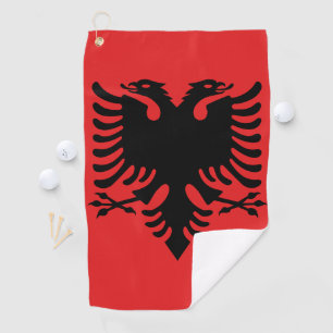 vlag van Albanië Golfhanddoek
