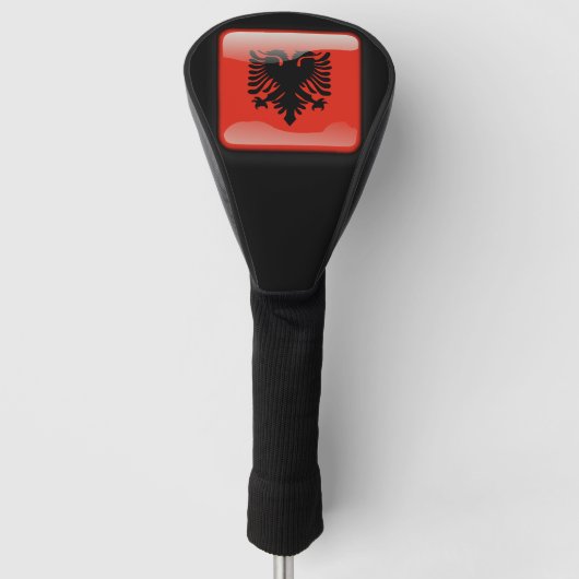 vlag van Albanië Golfheadcover (Voorkant)