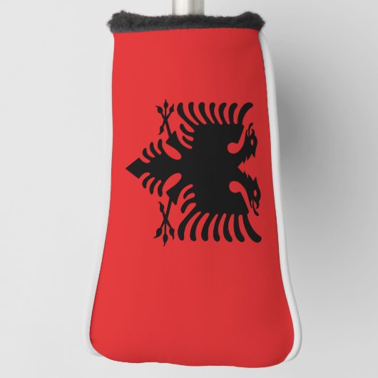 vlag van Albanië Golfheadcover (Draai 90)