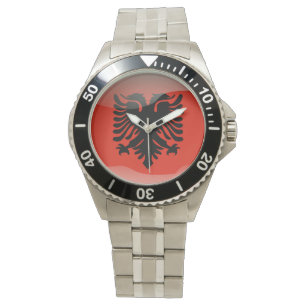 vlag van Albanië Horloge
