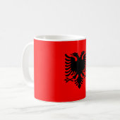 vlag van Albanië Koffiemok (Voorkant links)