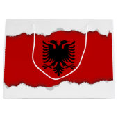 vlag van Albanië Large Cadeautasje (Voorkant)