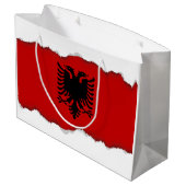 vlag van Albanië Large Cadeautasje (Achterkant Gekanteld)
