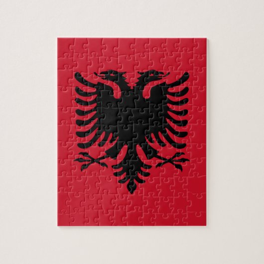 vlag van Albanië Legpuzzel (Verticaal)