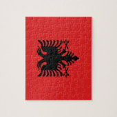 vlag van Albanië Legpuzzel (Verticaal)