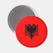 vlag van Albanië Magneet (Voorkant / Achterkant)