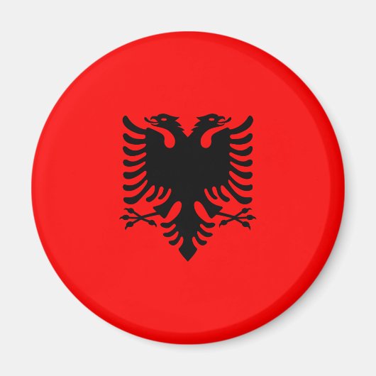 vlag van Albanië Magneet (Voorkant)