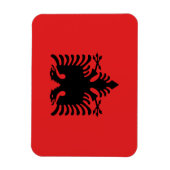 vlag van Albanië Magneet (Verticaal)