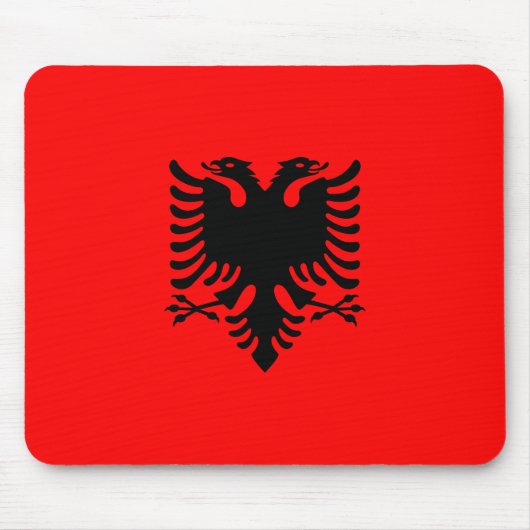 vlag van Albanië Muismat (Voorkant)