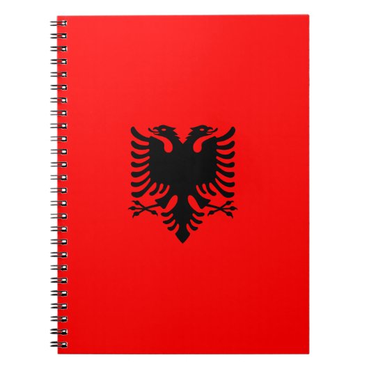 vlag van Albanië Notitieboek (Voorkant)