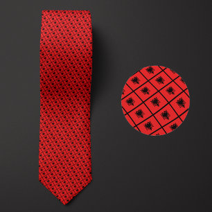 Vlag van Albanië Patroon Stropdas