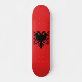 vlag van Albanië Persoonlijk Skateboard (Voorkant)