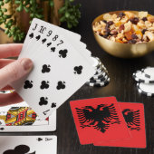 vlag van Albanië Pokerkaarten (Insitu)