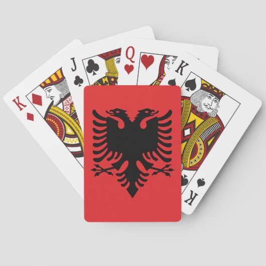 vlag van Albanië Pokerkaarten (Achterkant)