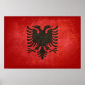 vlag van Albanië Poster (Voorkant)