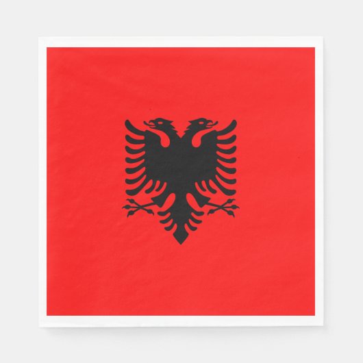 vlag van Albanië Servet (Voorkant)