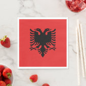 vlag van Albanië Servet (Insitu)