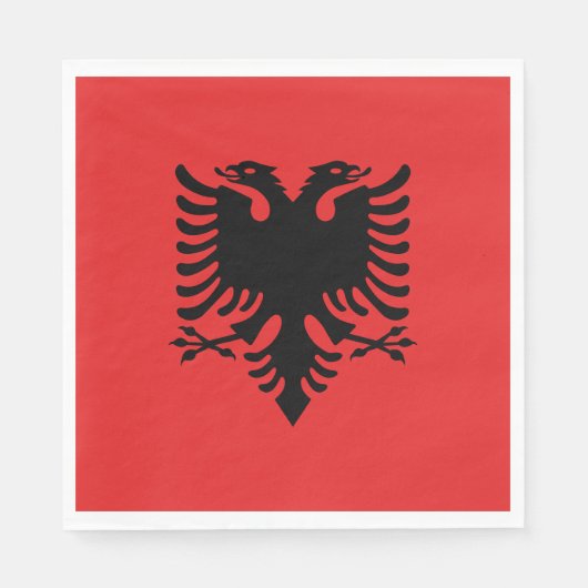 vlag van Albanië Servet (Voorkant)