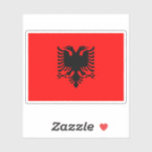 Vlag van Albanië, Shariperia Sticker (Vel)