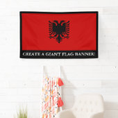 vlag van Albanië Spandoek (Insitu)