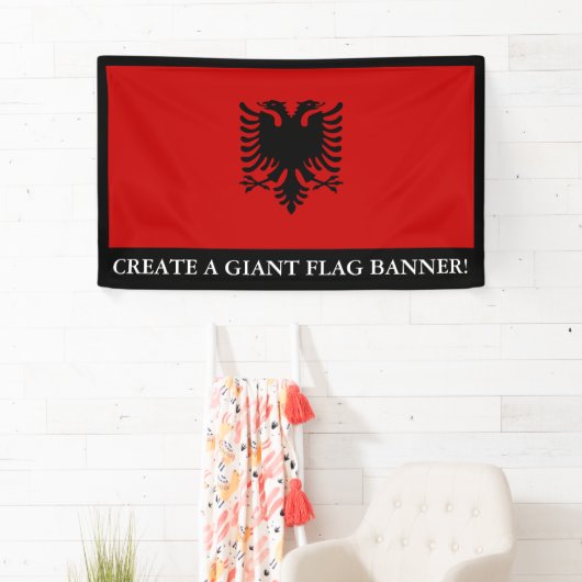 vlag van Albanië Spandoek (Insitu)