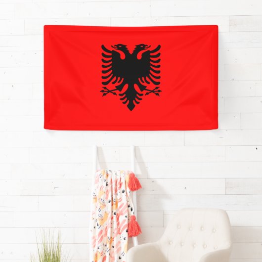 vlag van Albanië Spandoek (Insitu)