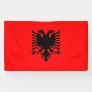 vlag van Albanië Spandoek