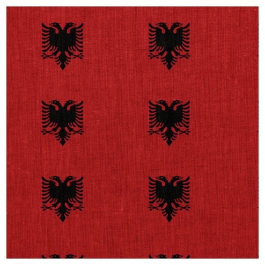vlag van Albanië Stof (Swatch)
